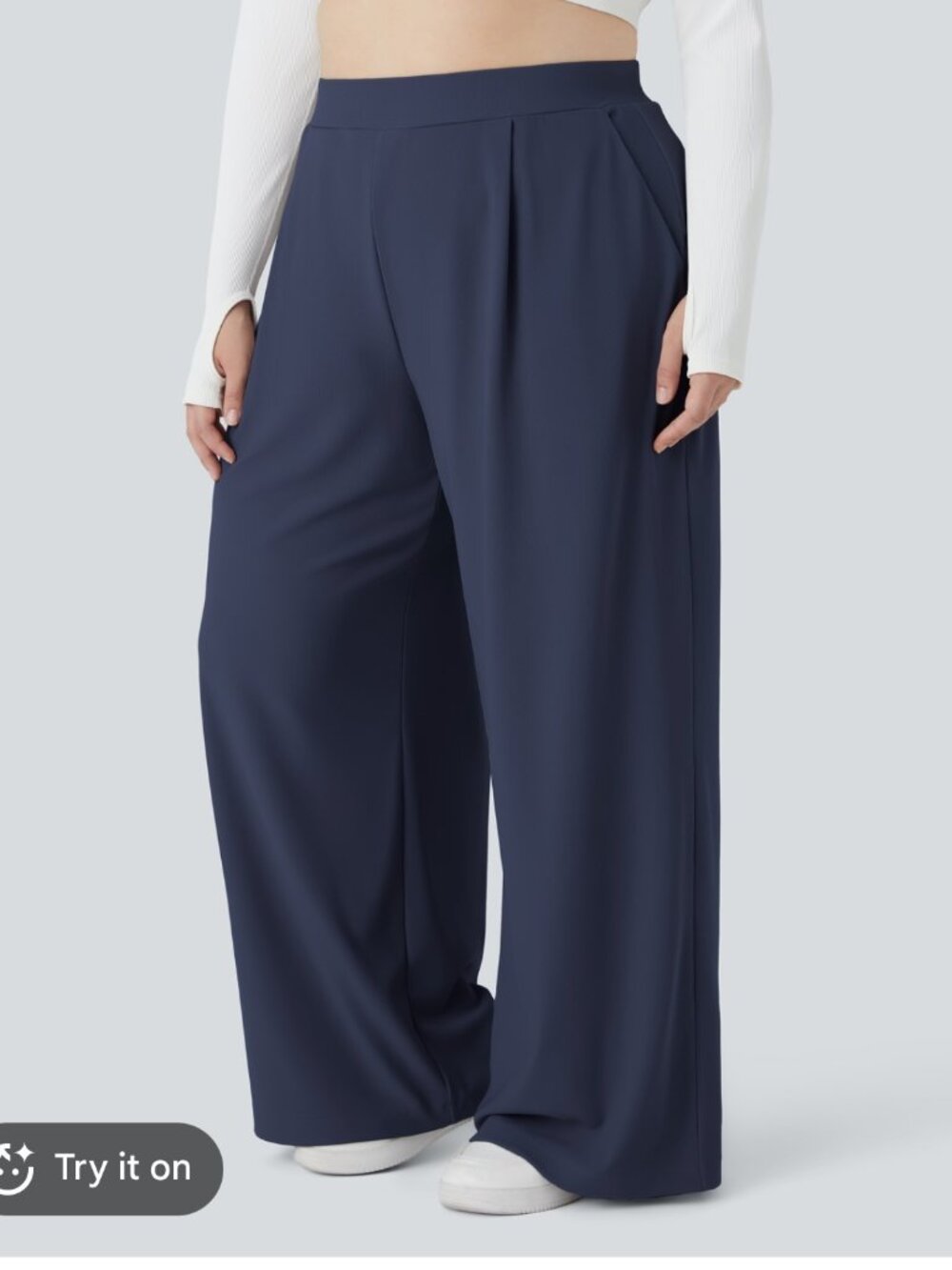 Halara Size M Medium Flex High Waisted Wide Leg Trousers